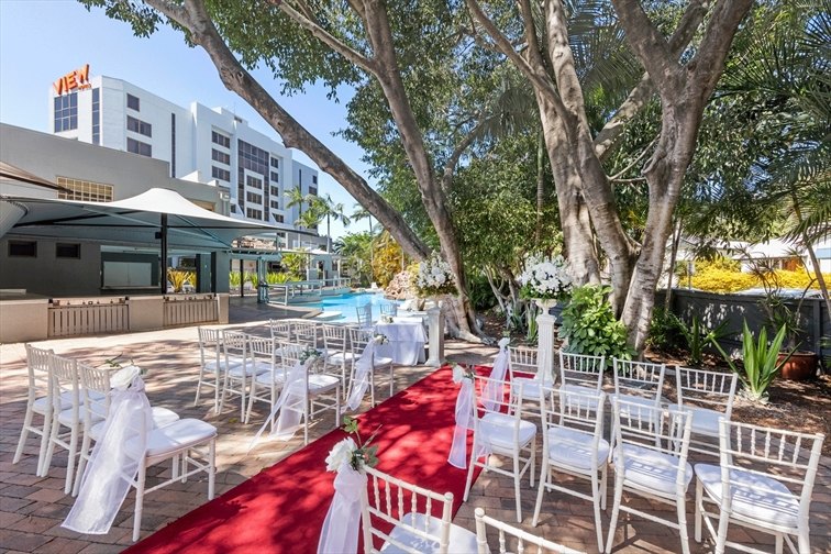 Wedding Venue - Brisbane Riverview Hotel - Poolside Venue 3 on Veilability